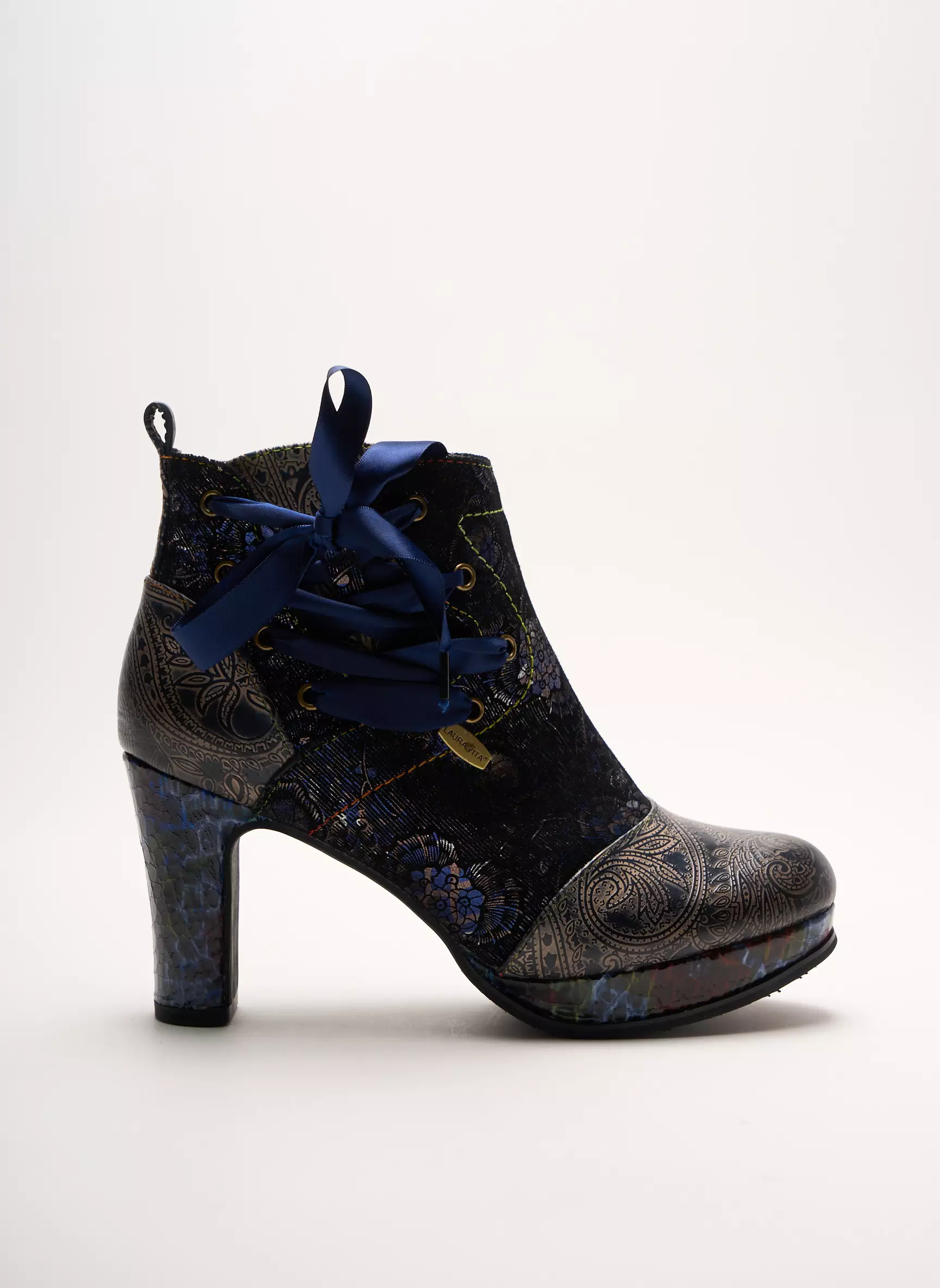 Laura Vita Bottines Femme couleur bleu