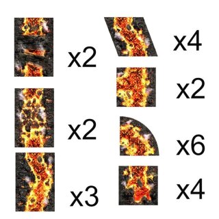 Neopren Gelände Set - Lava Fluss
