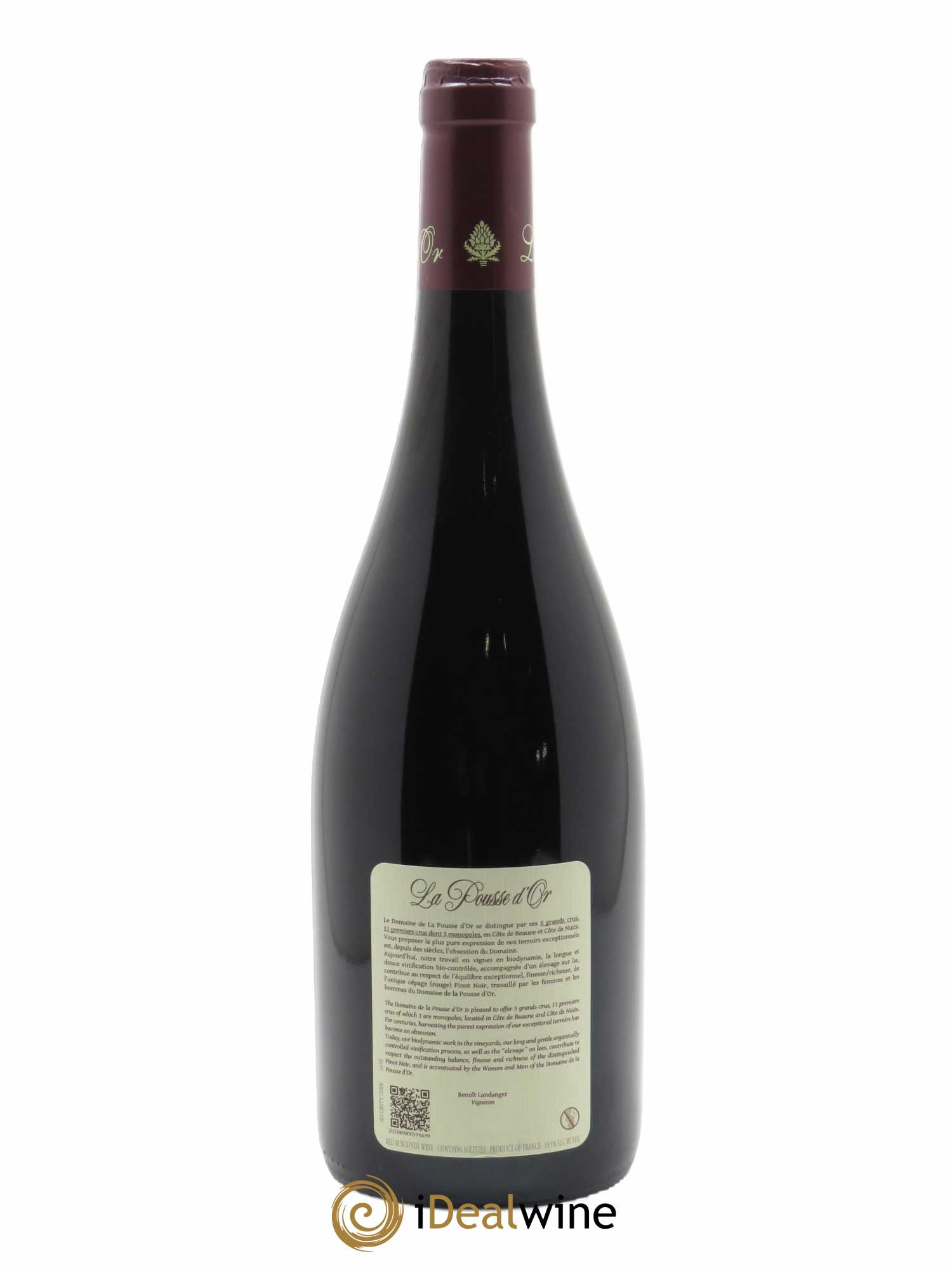 Chambolle-Musigny La Pousse d'Or (Domaine de)  2019 - Lot de 1 Bouteille