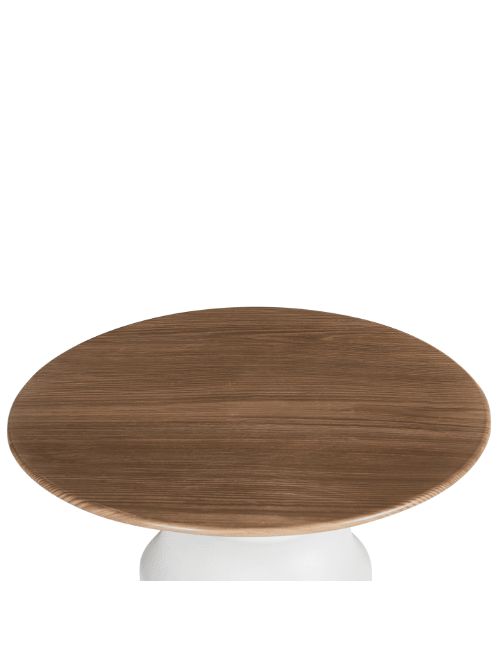 Beliani Tablett BRIOCHE in Weiß/Heller Holzfarbton - (W) 30 x (H) 14 x (L) 30 cm günstig kaufen onesize