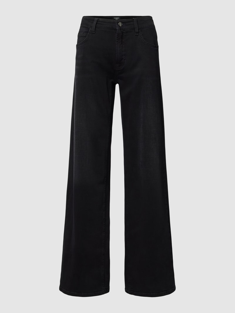 Straight Leg Jeans im 5-Pocket-Design Modell 'AIMEE' in schwarz
