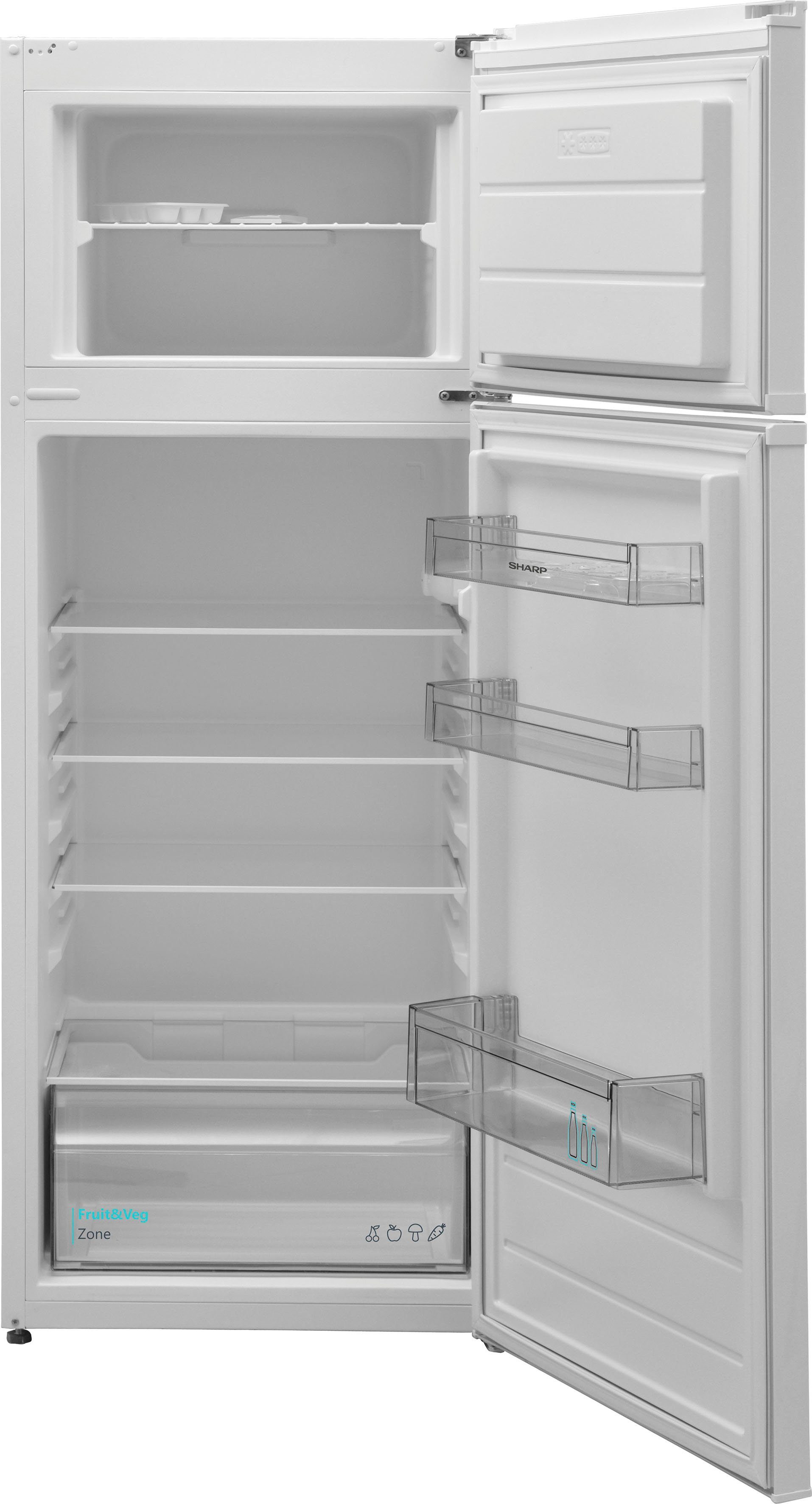 Sharp Top Freezer SJ-FTB01ITXWD-EU, 145 cm hoch, 54 cm breit