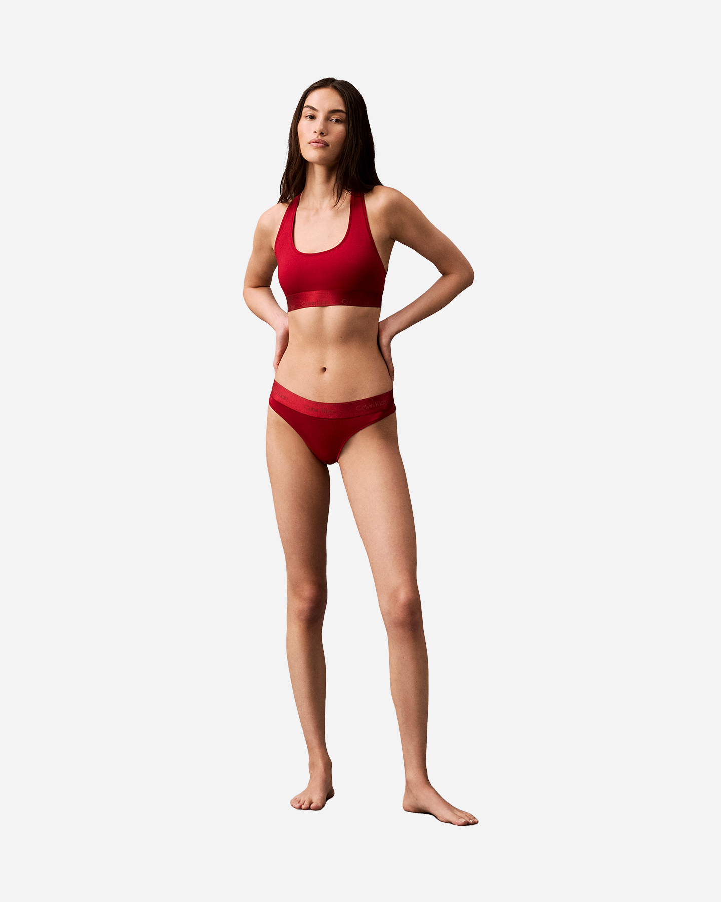 Sutien sport fără căptușeală Intimo Calvin Klein W 000QF7990E-XLL