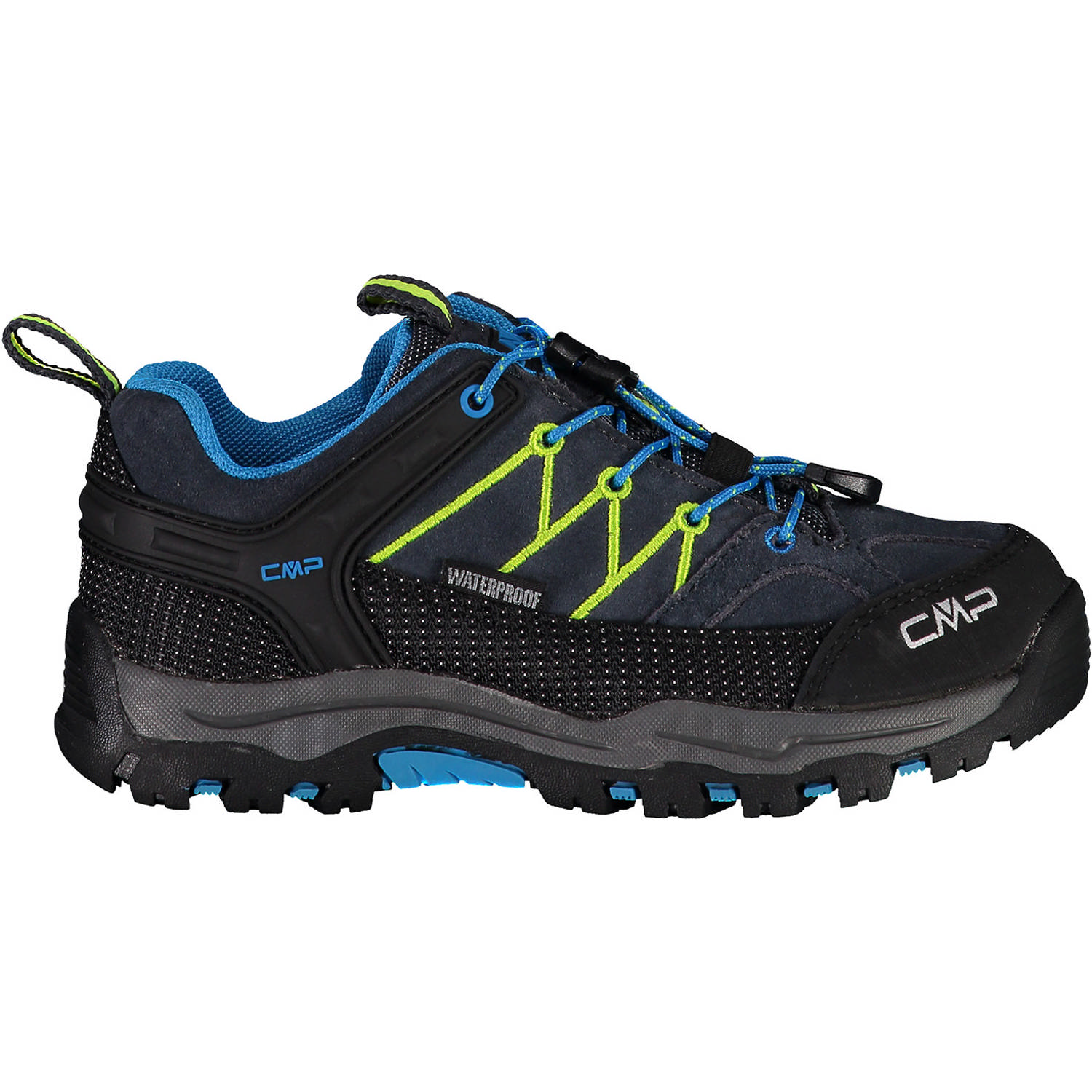 CMP Rigel Low 3Q13244 M, Trekkingschuhe, Kinder, gargoyle/black/charlock