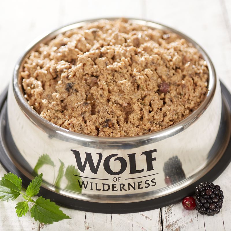 Sparpaket 12 x 800 g Wolf of Wilderness 'Freiland-Fleisch'