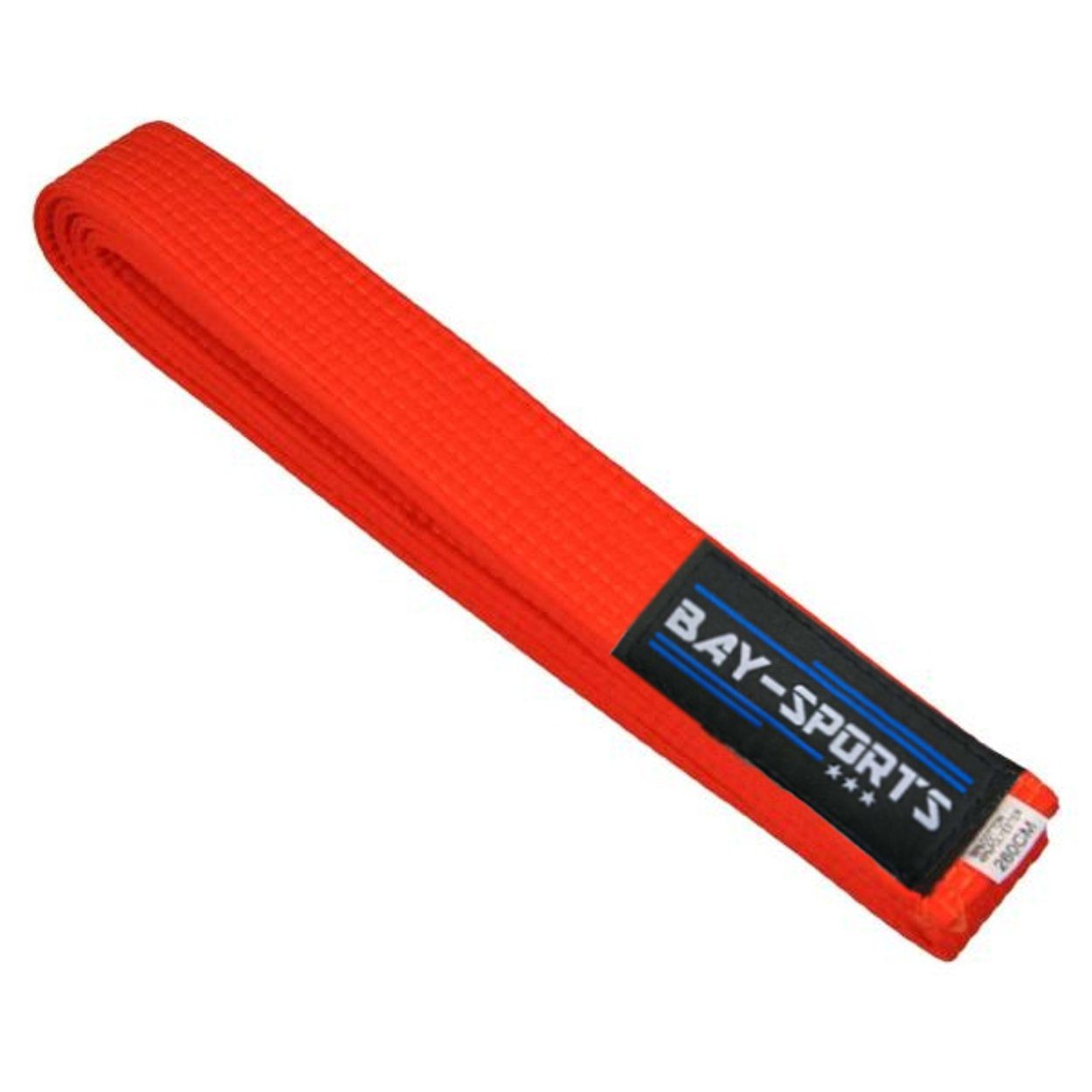 BAY-Sports Karateanzug Budogürtel Karategürtel Kampfsportgürtel orange Budogürtel, Judogürtel, Taekwondogürtel, Länge 160 cm - 350 cm