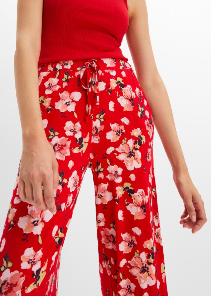 Shirthose mit weitem Bein aus nachhaltiger Viskose