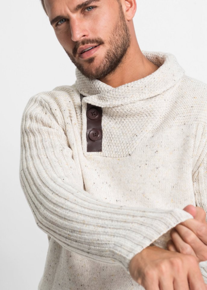 Pullover mit Schalkragen