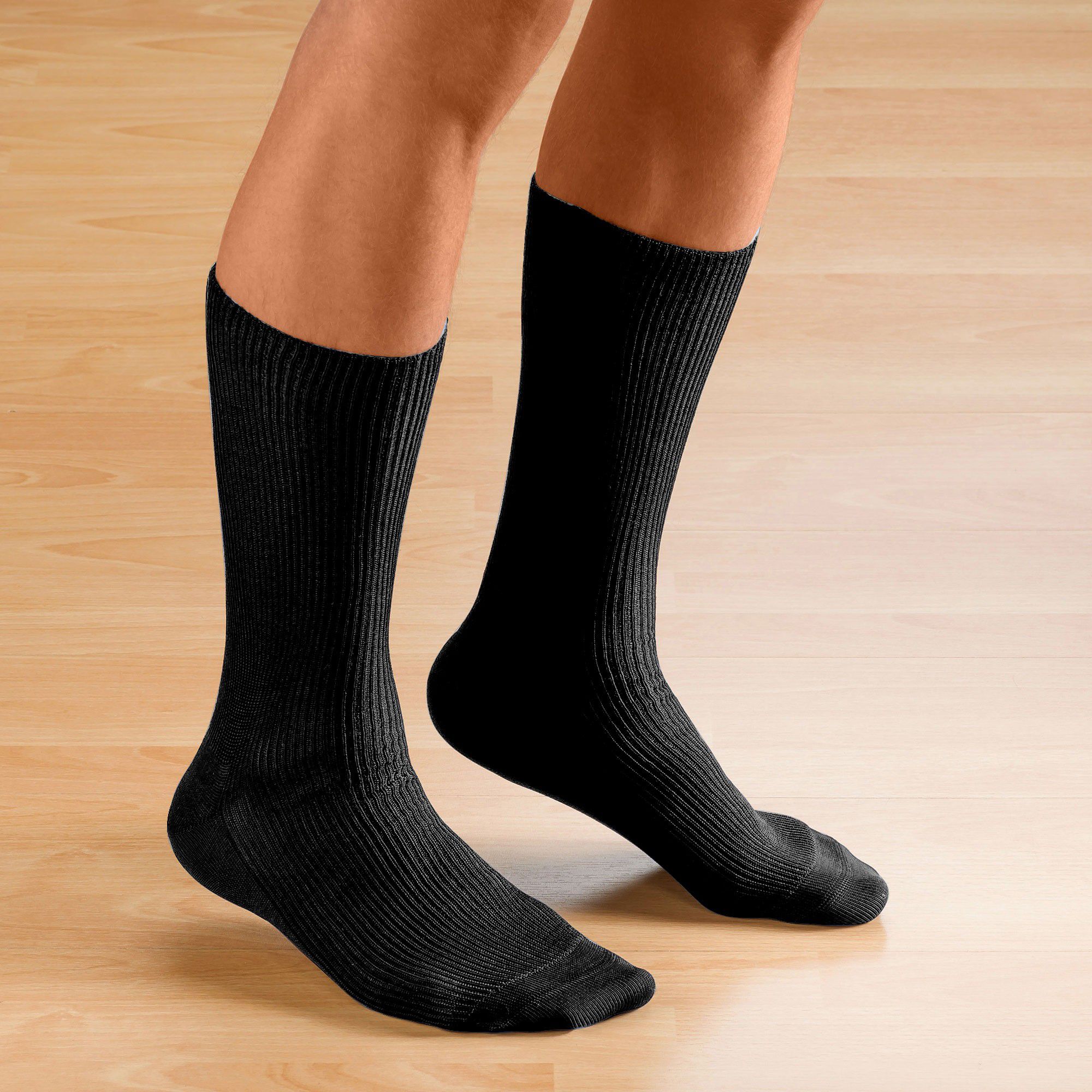 Mi-chaussettes spécial jambes sensibles