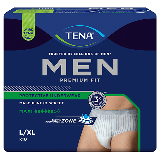 TENA MEN Premium Fit Inkontinenz Pants Maxi L/XL  4X10 St