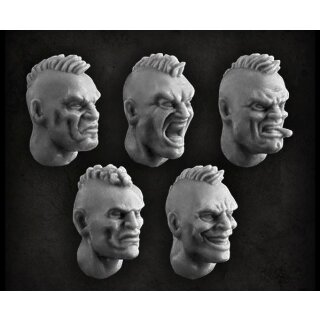 Mohawk heads (5)