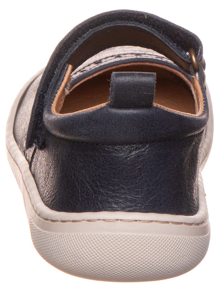 POM POM Leder-Barfußschuhe in Dunkelblau günstig kaufen