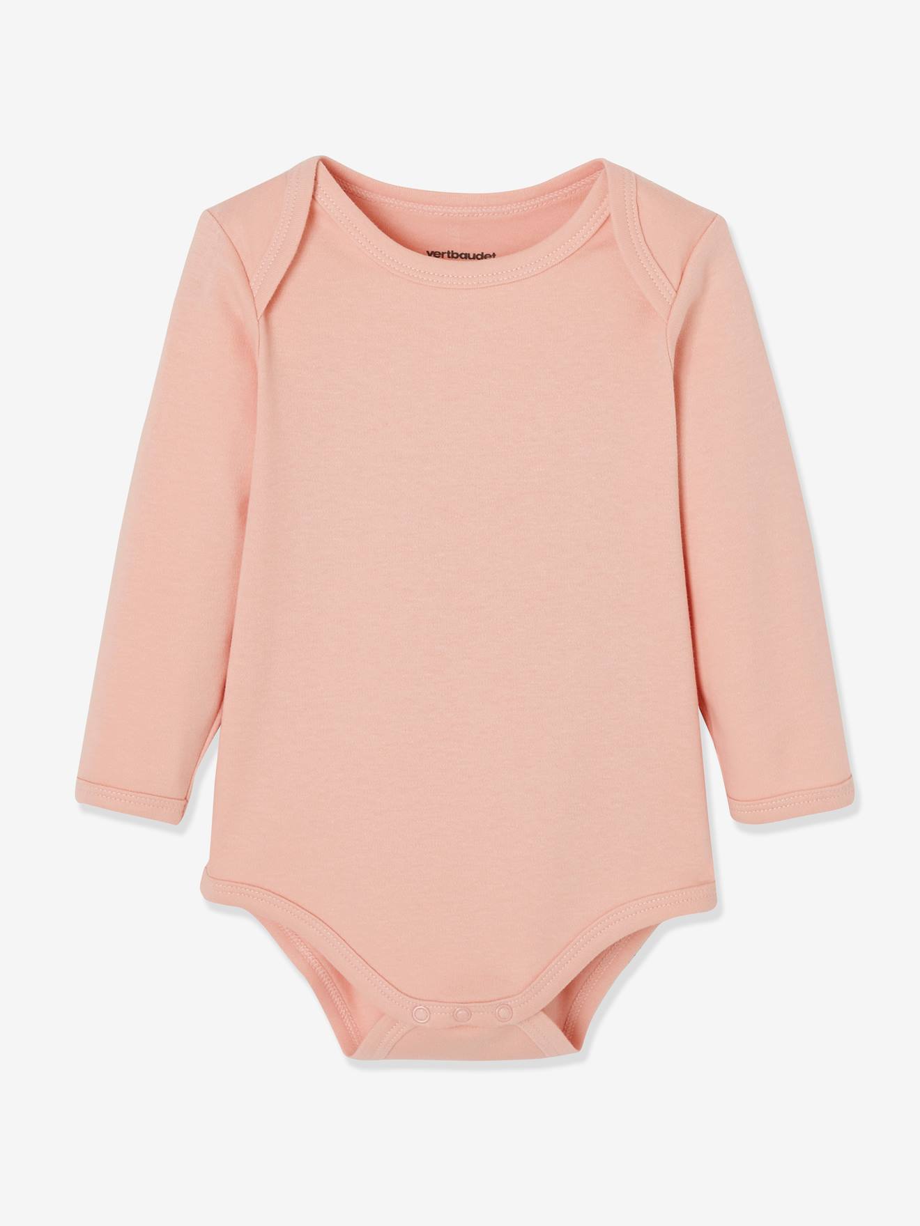 Lot de 7 bodies manches longues ouverture US bébé BASICS lot vert grisé