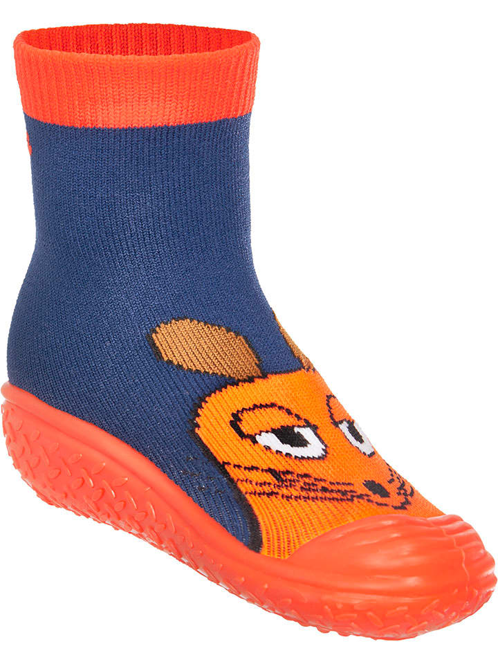 Playshoes Badeschuhe in Blau/ Orange günstig kaufen