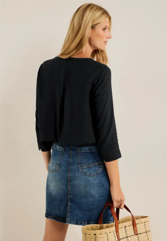 CECIL Viskose Bluse in Unifarbe
