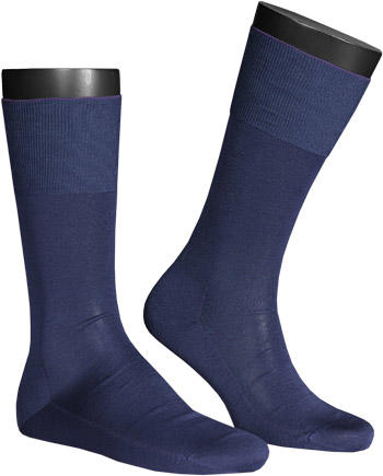 Falke, Serie Luxury No.9, Socken, Baumwolle, dunkelblau