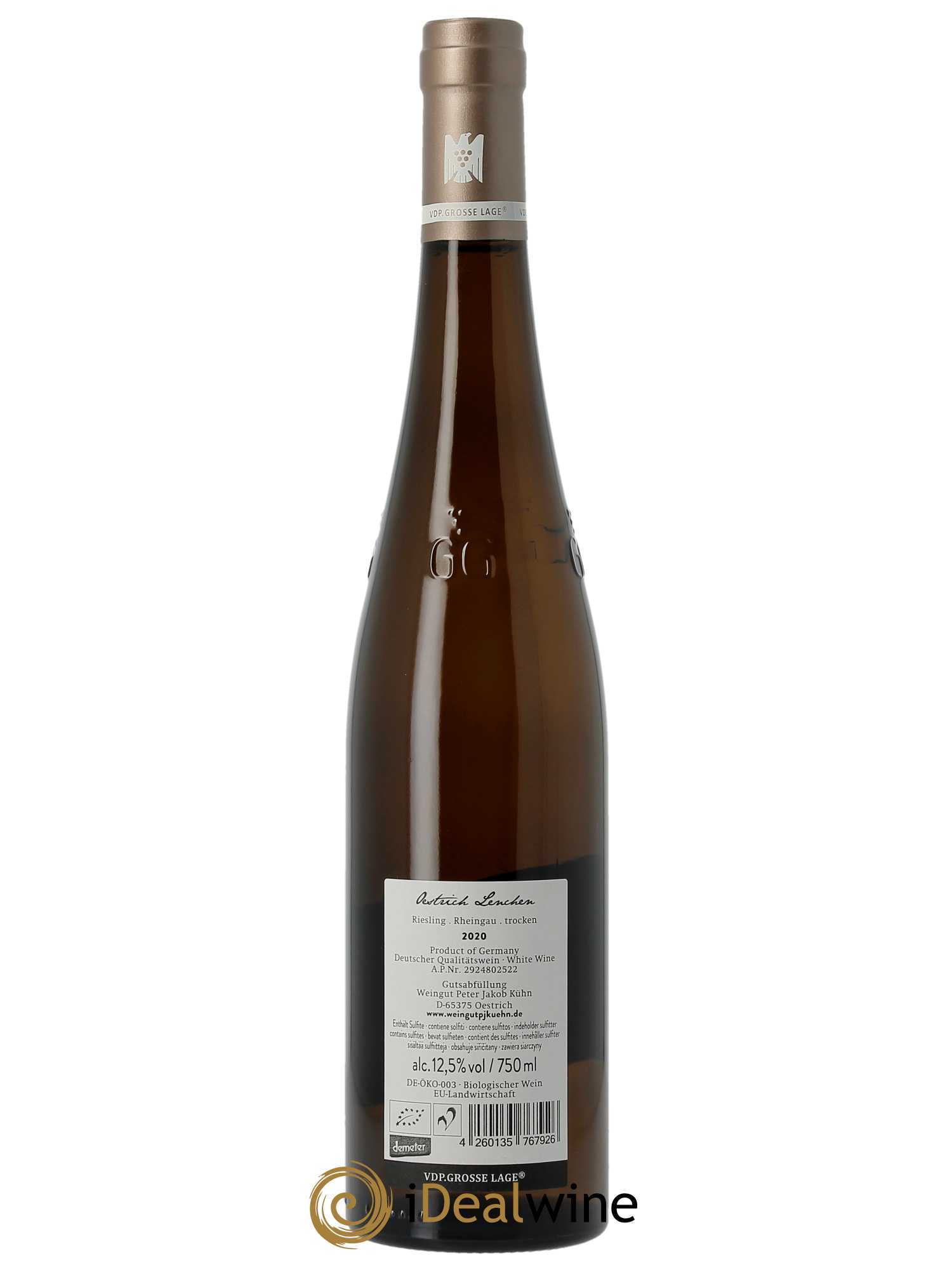 Rheingau Peter Jakob Kühn Lenchen Grosses Gewächs Trocken  2020 - Lot de 1 Bouteille