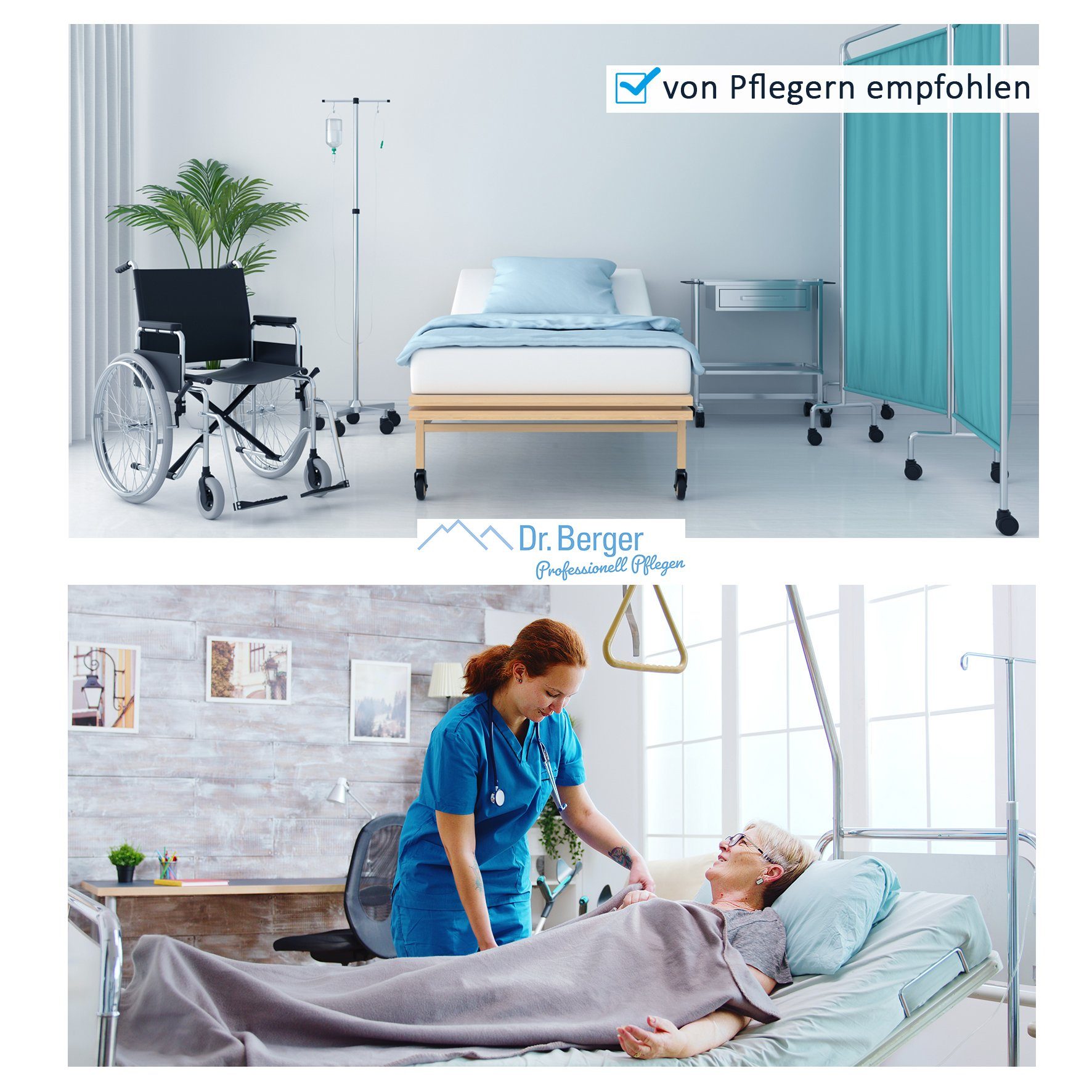 Inkontinenzauflage Bettschutzeinlage Frottee / Folie Dr. Berger
