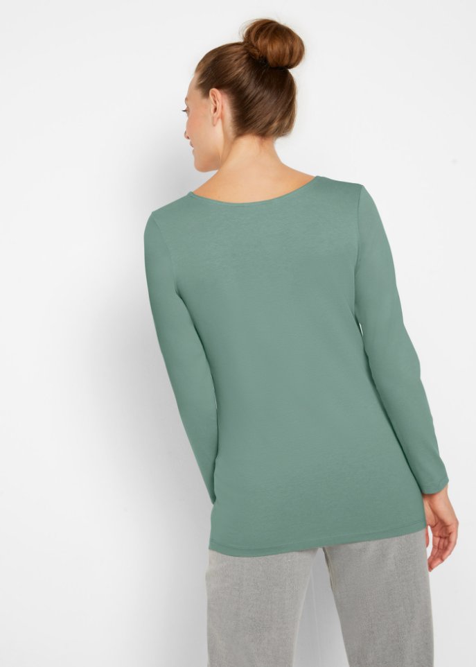 Longshirt mit Bio-Baumwolle (2er Pack)