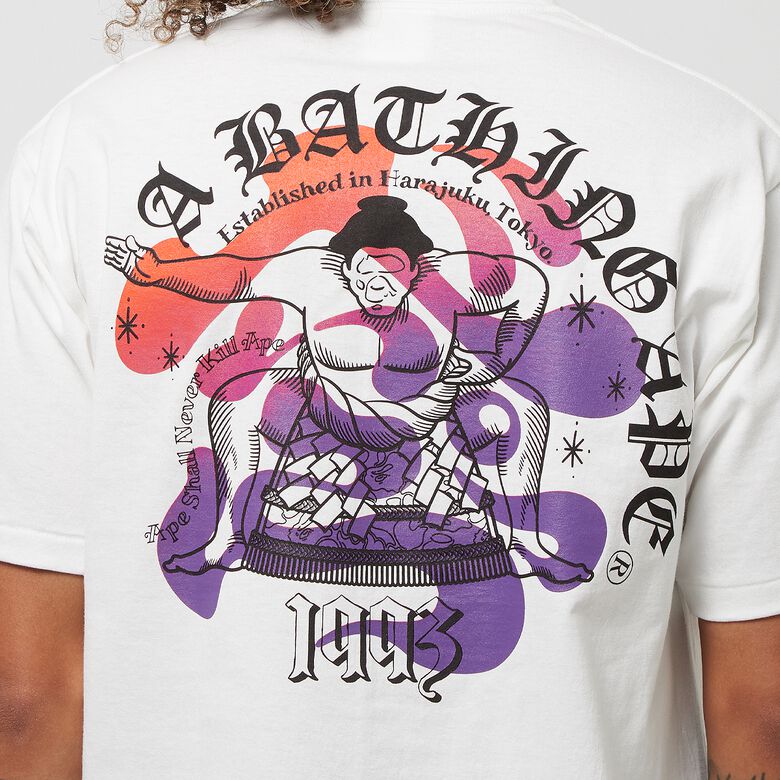 A Bathing Ape Japan Culture Sumo Tee M white