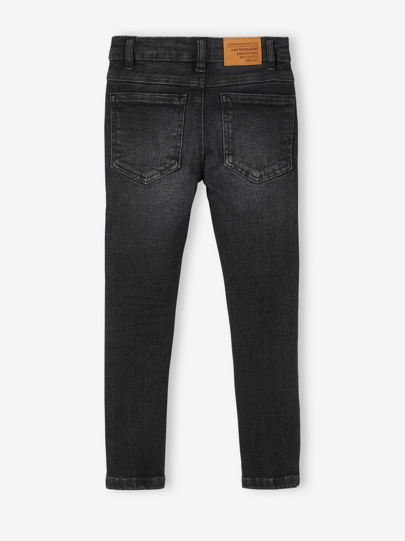 Jean skinny Superflex garçon denim black