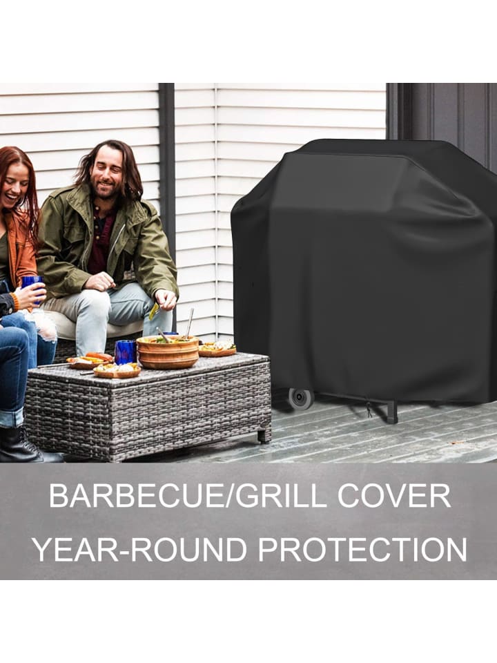 Intirilife Grillabdeckung - 147 x 61 x 117 cm in Schwarz günstig kaufen onesize