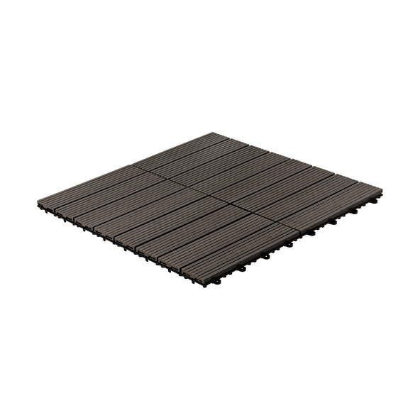 WPC-Holzfliesen BAVARO, 1 m², anthrazit