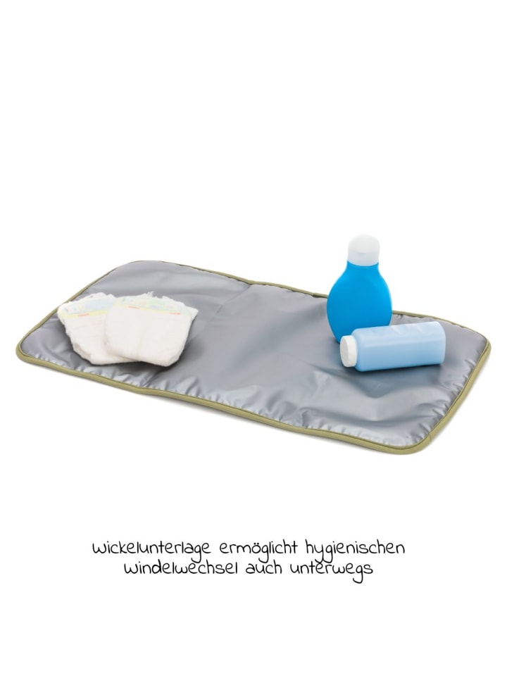 fillikid Wickeltasche Palma mit Wickelunterlage und Thermotasche in gruen günstig kaufen onesize