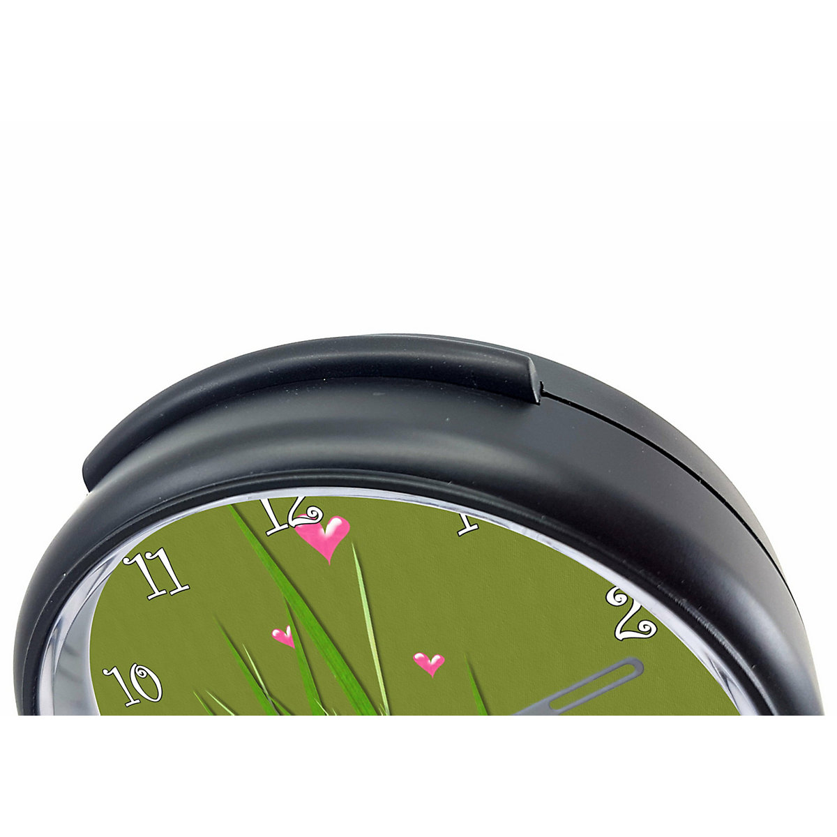 Kinder Funkwecker personalisiert mit Namen Frosch Atom-/Funkuhr, 12-Stunden-Anzeigeformat, Schlummerfunktion, Nachtlicht, Geräuschlos/Ohne Ticken