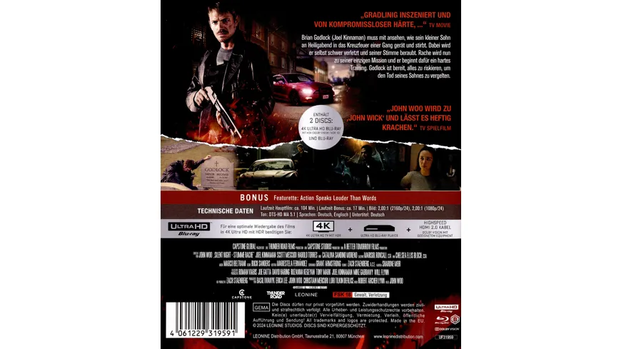 Silent Night - Stumme Rache  (4K Ultra HD) (+ Blu-ray)