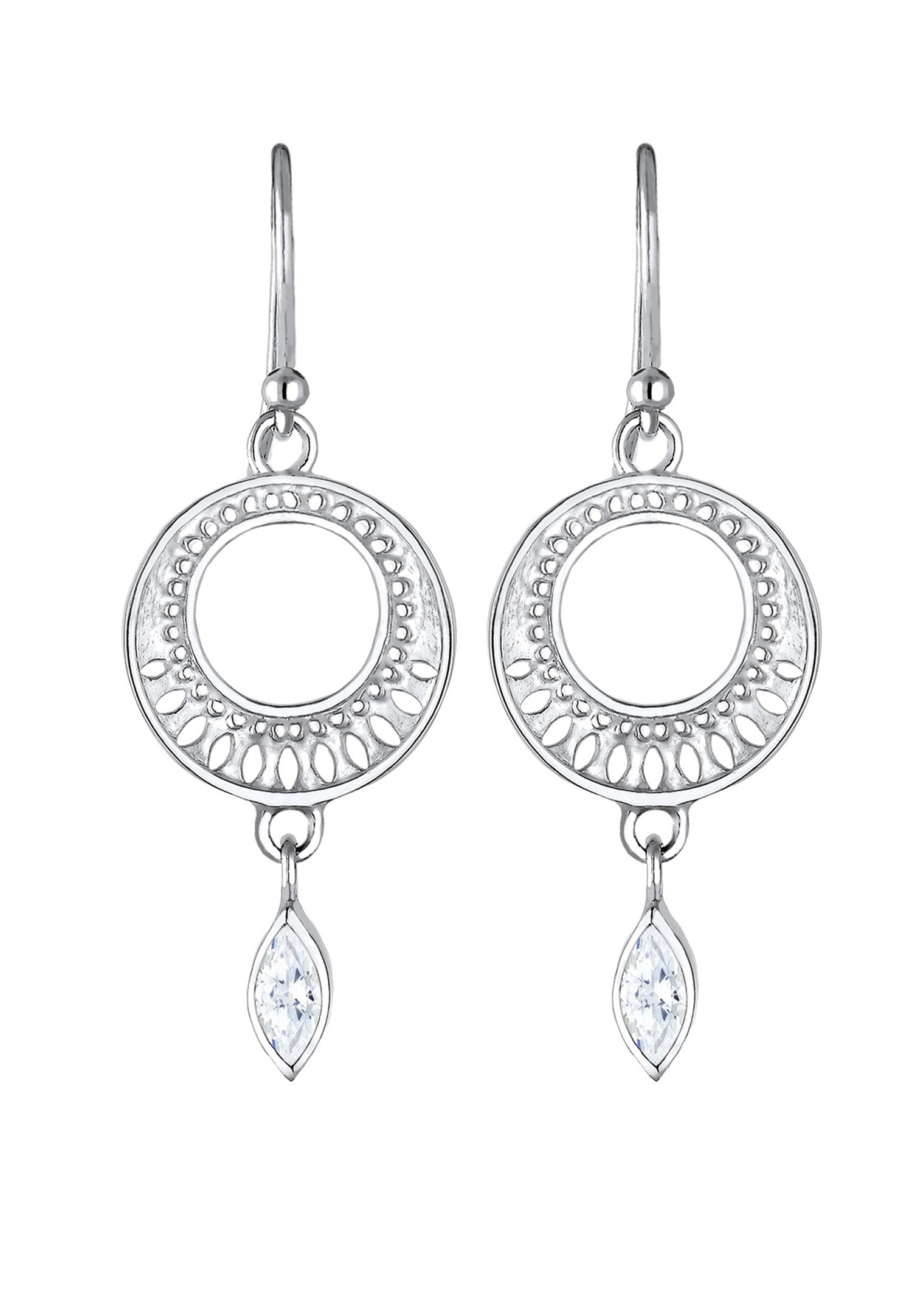 Elli PREMIUM Ornament Zirconia Marquise Argint 925