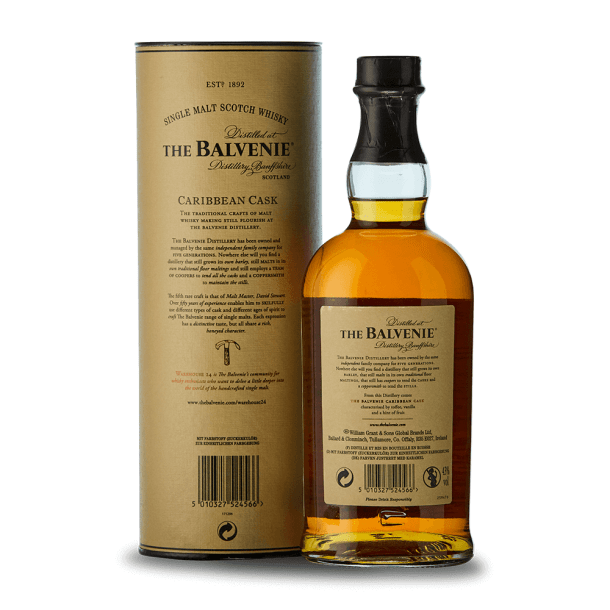 The Balvenie 14 ans Caribbean Cask 43% + Etui