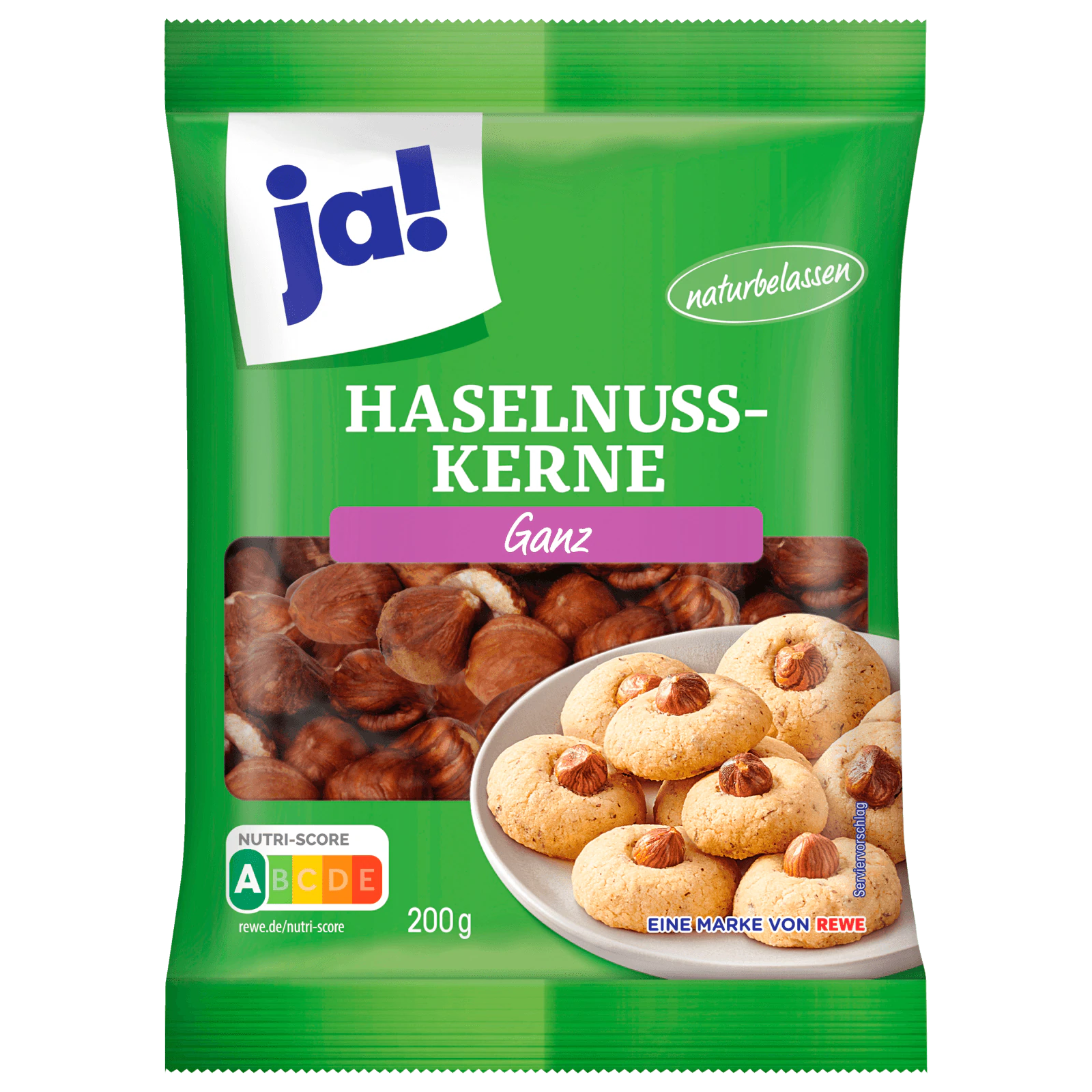 ja! Haselnusskerne ganz 200g