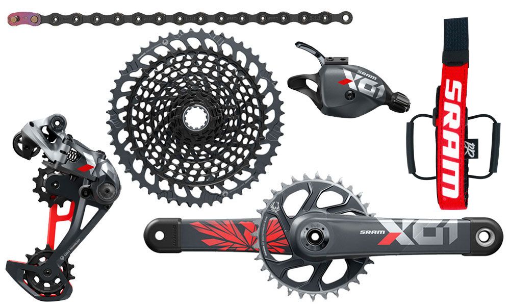SRAM X01 Eagle DUB 12-fach Gruppe Boost 10-52 170mm + Tube Frame Strap kaufen | Bike-Discount
