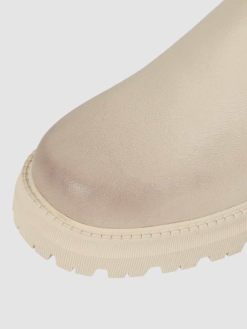 Chelsea Boots in Leder-Optik Modell 'Carley' in beige