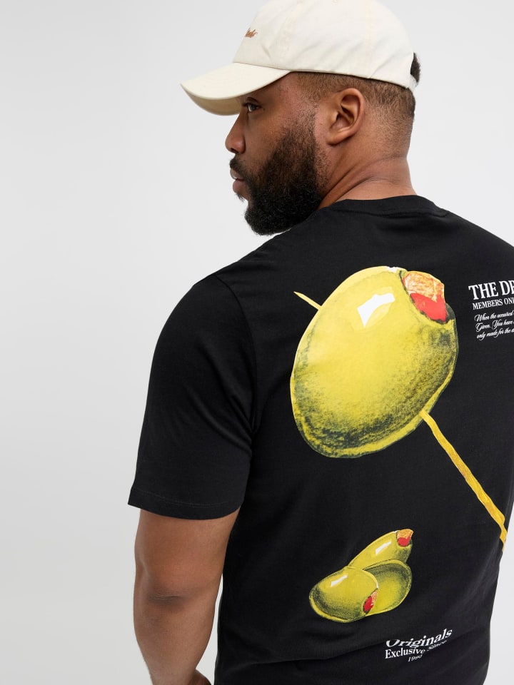 JACK & JONES PLUS T-shirt in Black günstig kaufen