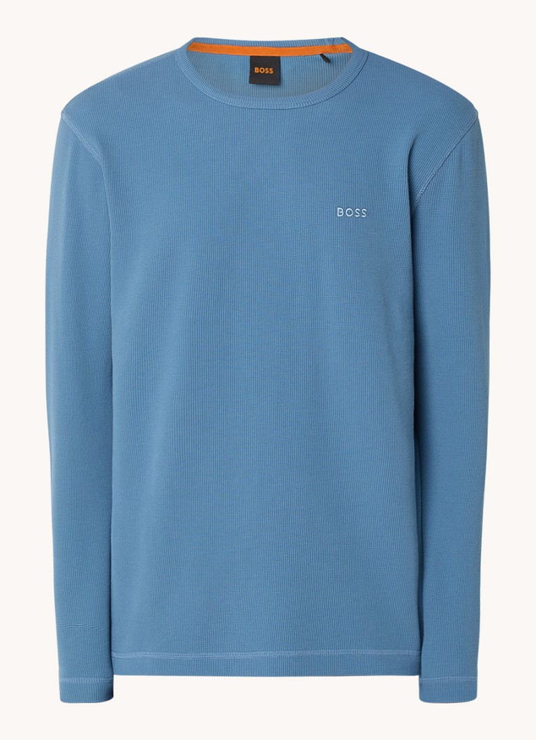 Camicia a maniche lunghe testurizzata Tempesto di HUGO BOSS con logo