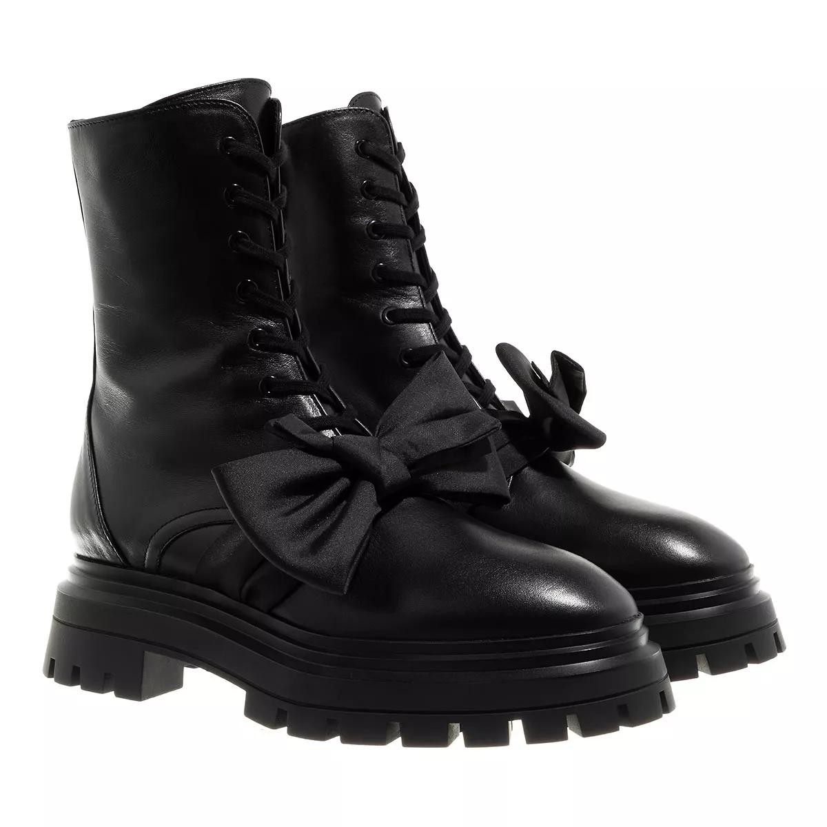 STUART WEITZMAN Stiefeletten schwarz Schnürstiefel