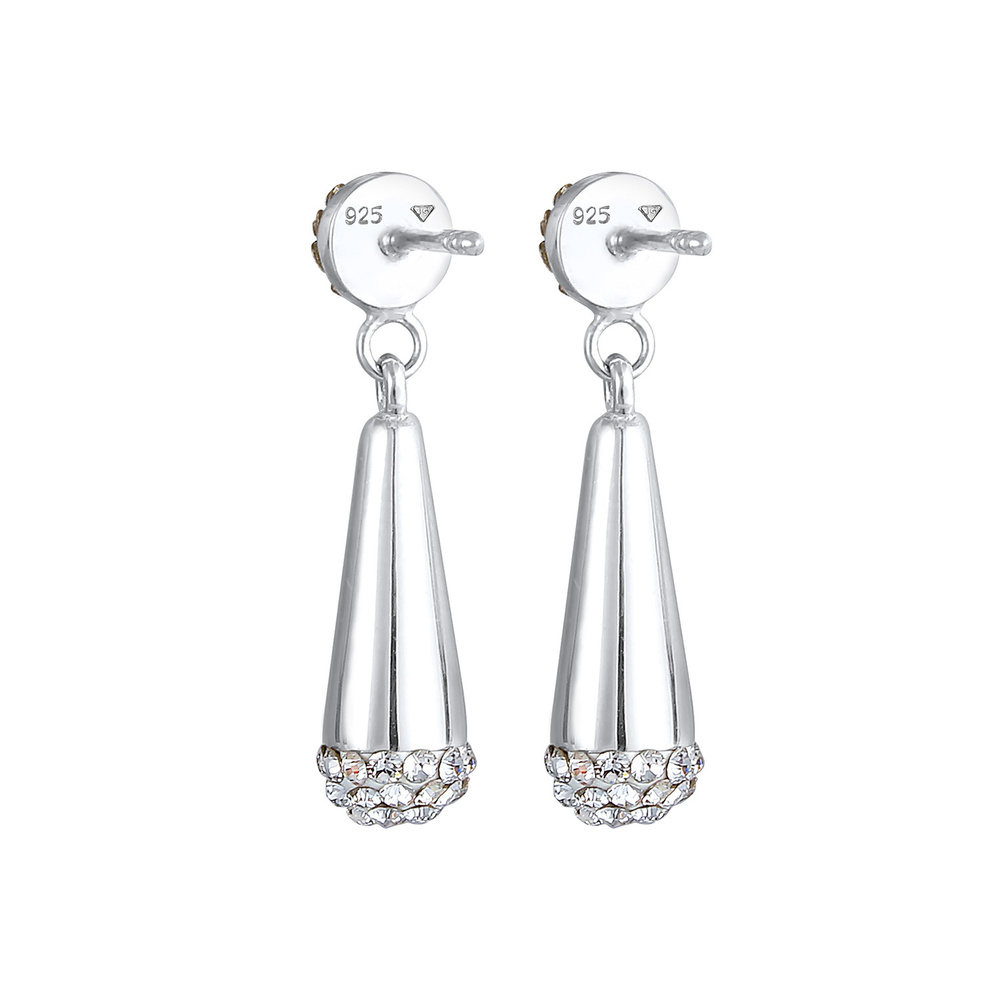 Elli Elli Boucles d'Oreilles La boule des dames est précieuse avec des cristaux en arg Boucles d'oreilles