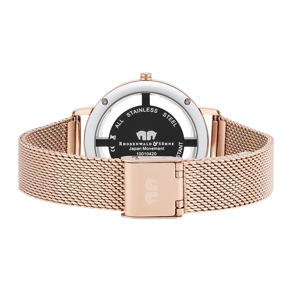 Rhodenwald & Söhne Montre à quartz Lucrezia en Or rose Acier inoxydable en Or rose Montre