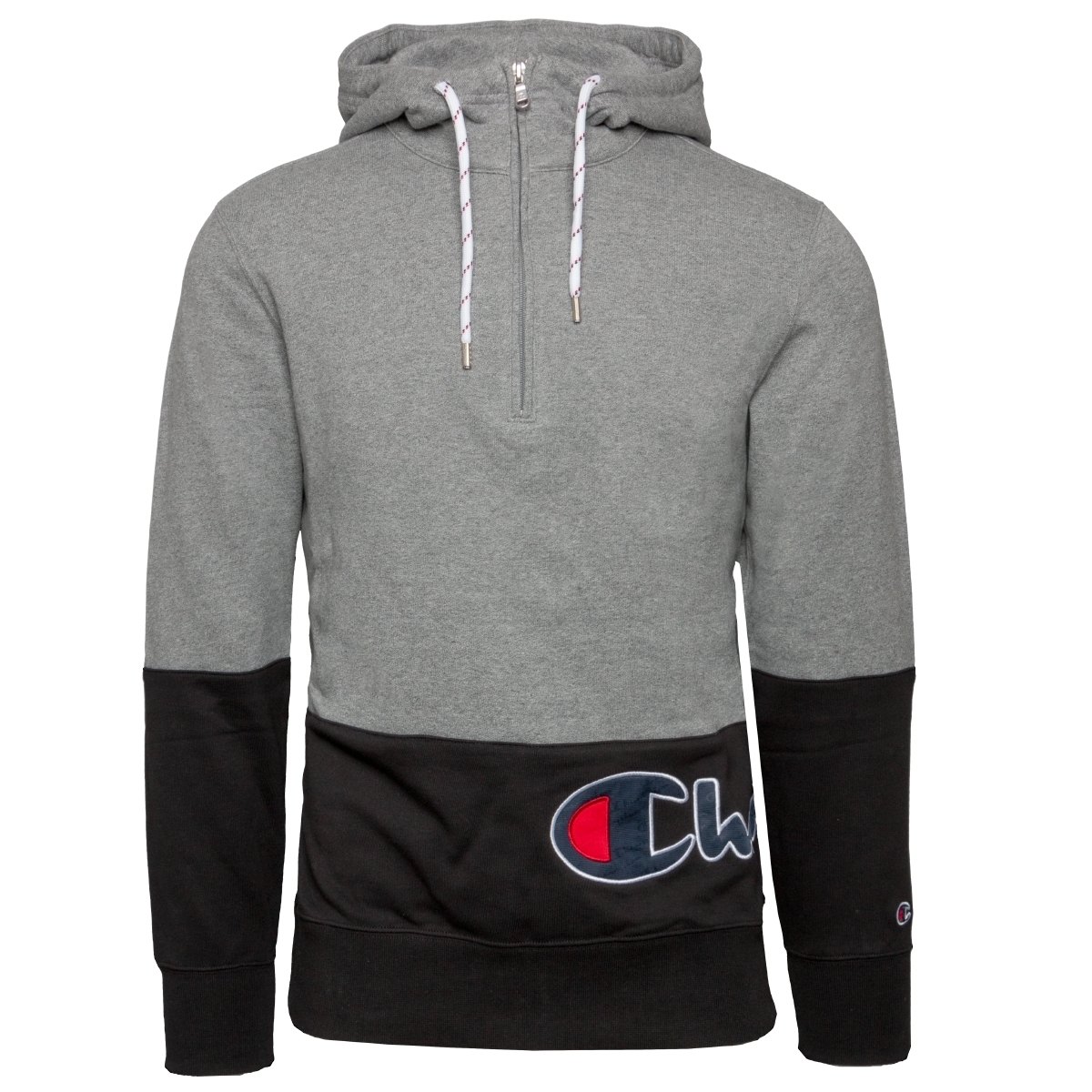 Champion Half Zip Hooded Kapuzenpullover grau