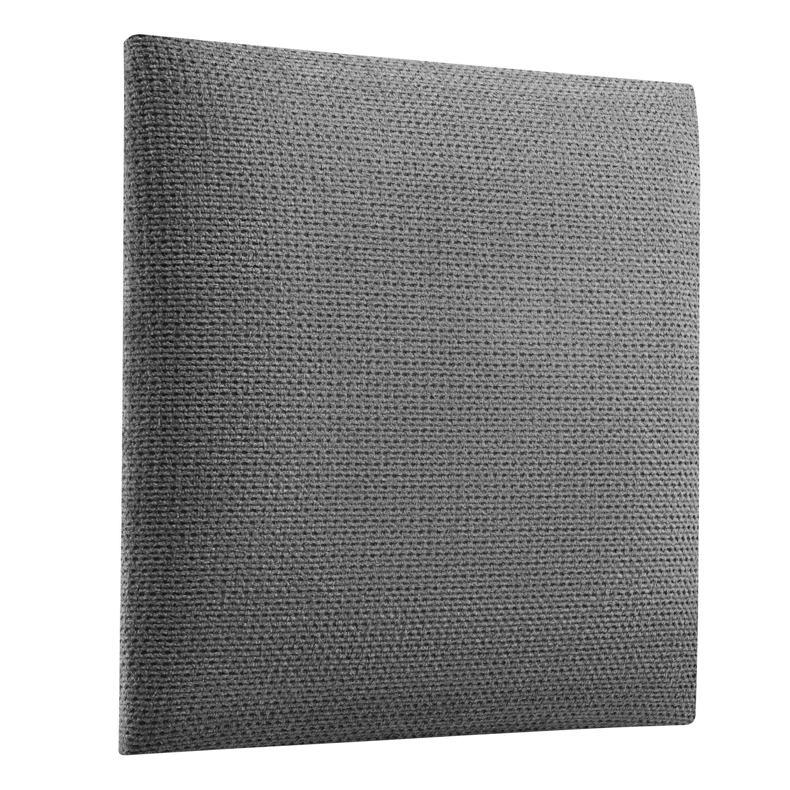 softwalls Kopfteil Wandkissen Velour - Kopfteil Bett - Polster, Dunkelgrau - 30x30, (1 St., 5 (sehr gut), Schalldämmend
