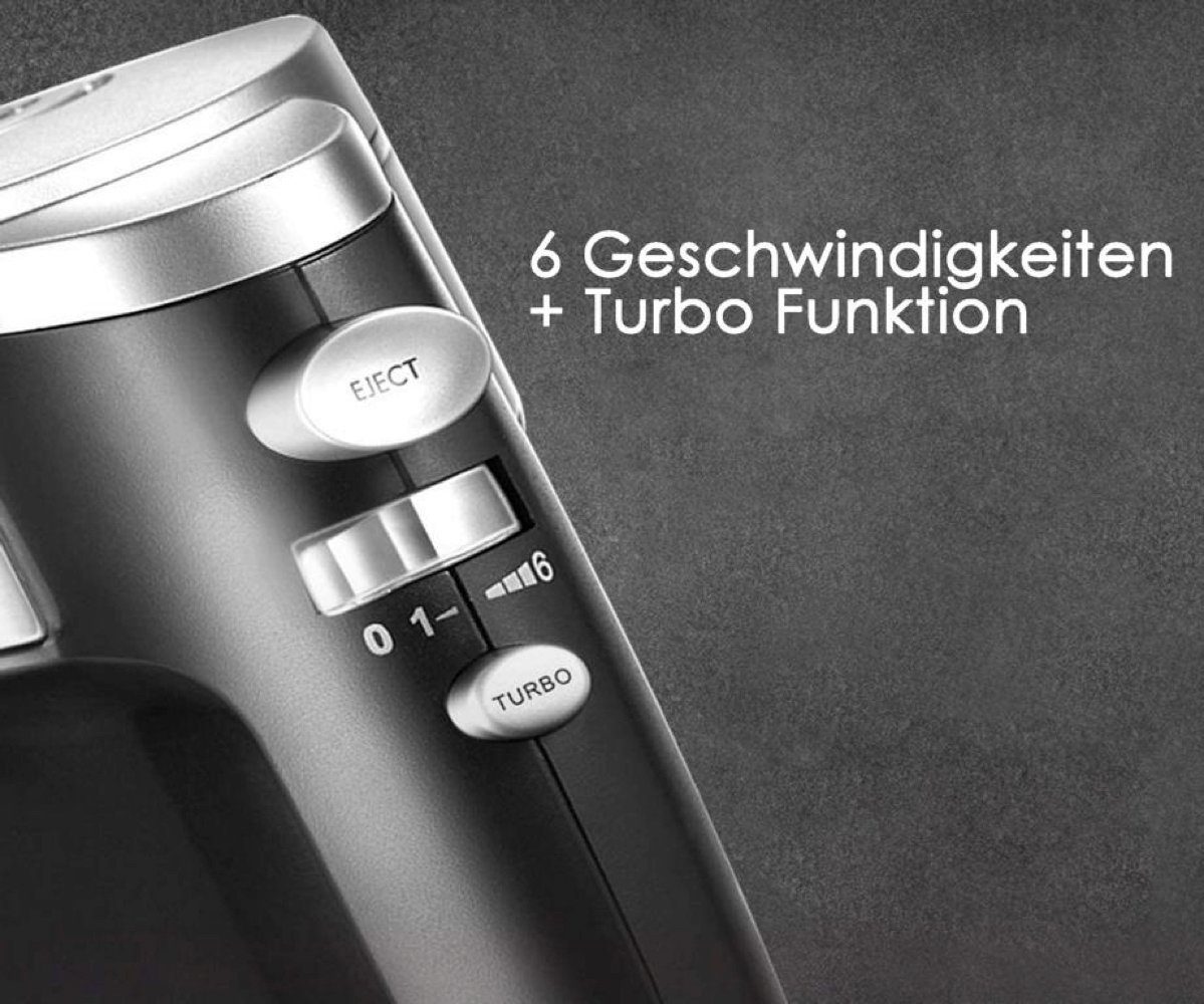 AICOK Handmixer HM833, 300,00 W, elektrisches Rührgerät mit 2 Rührbesen, 2 Knethaken
