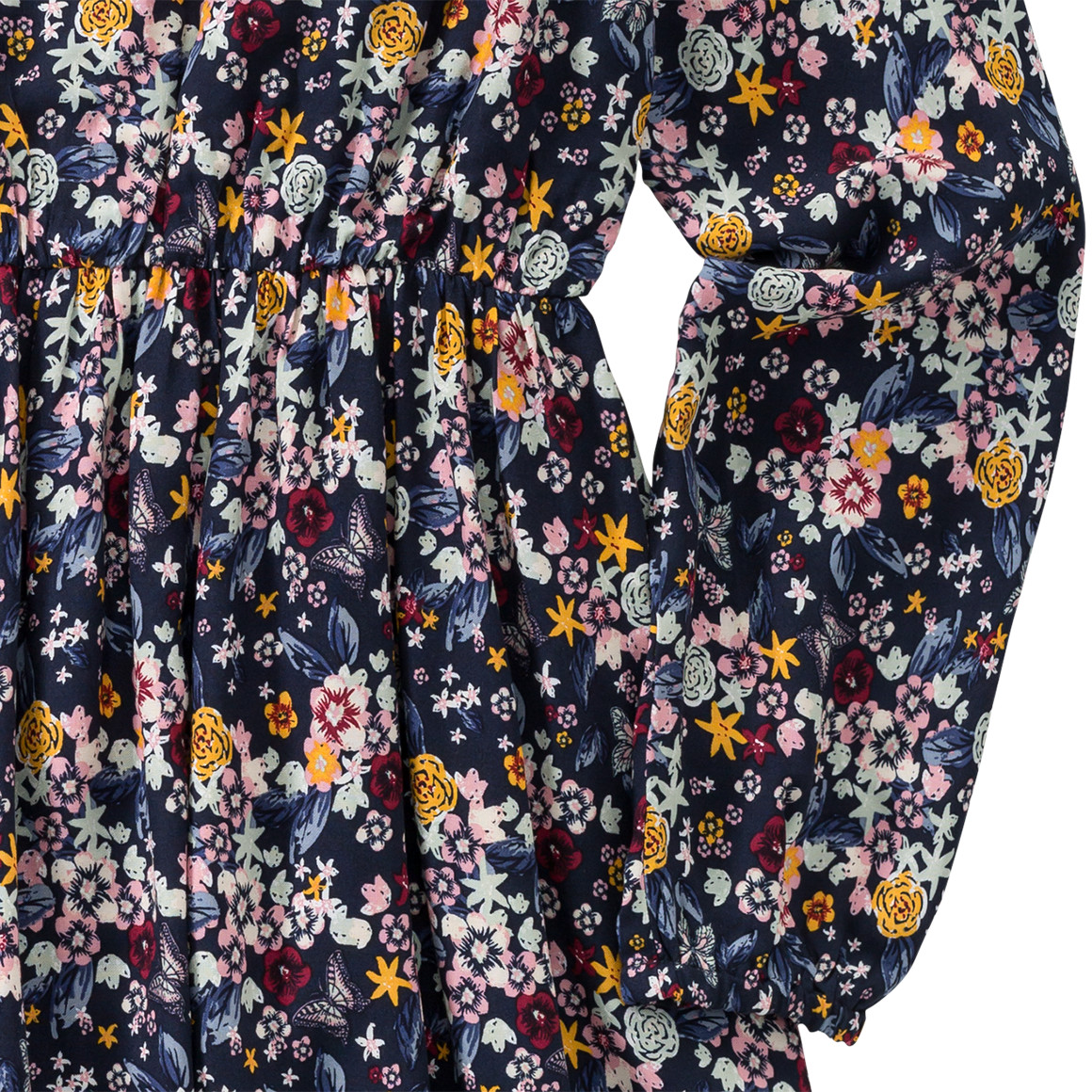 Mädchen Kleid mit floralem Allover-Print