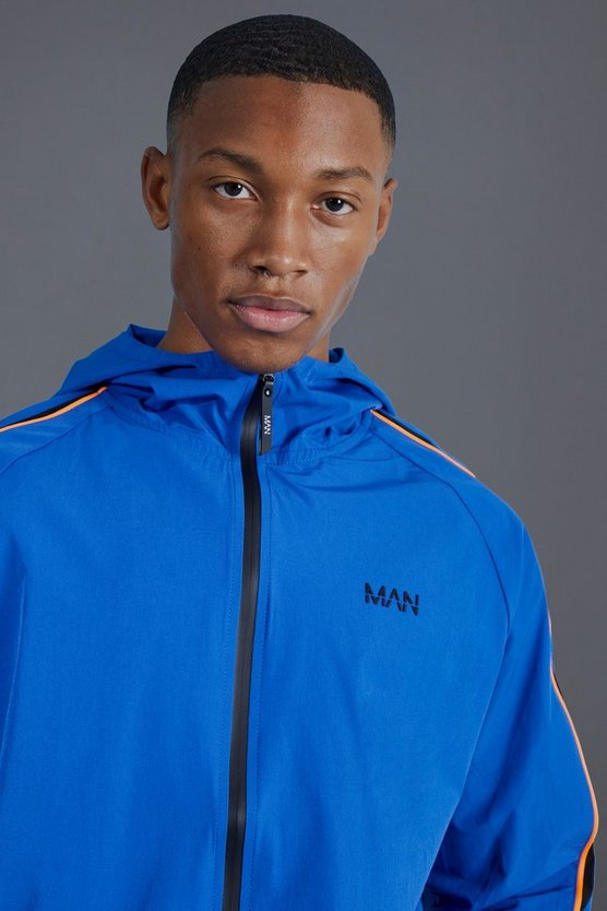 Man Active Colorblock Windbreaker