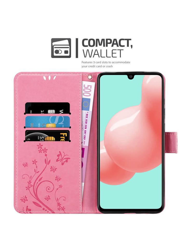 cadorabo Hülle für Samsung Galaxy A41 Blumen Design in FLORAL ROSA günstig kaufen onesize