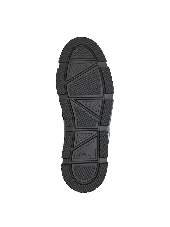 s.Oliver Leder-Boots in Schwarz günstig kaufen