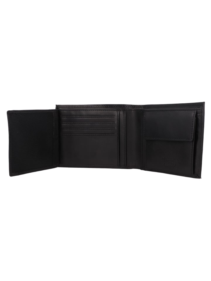 Camel Active Wood Geldbörse Leder 12.5 cm in black günstig kaufen onesize