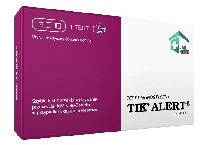 LabHome Tik'Alert, hurtig blodprøve for borreliose