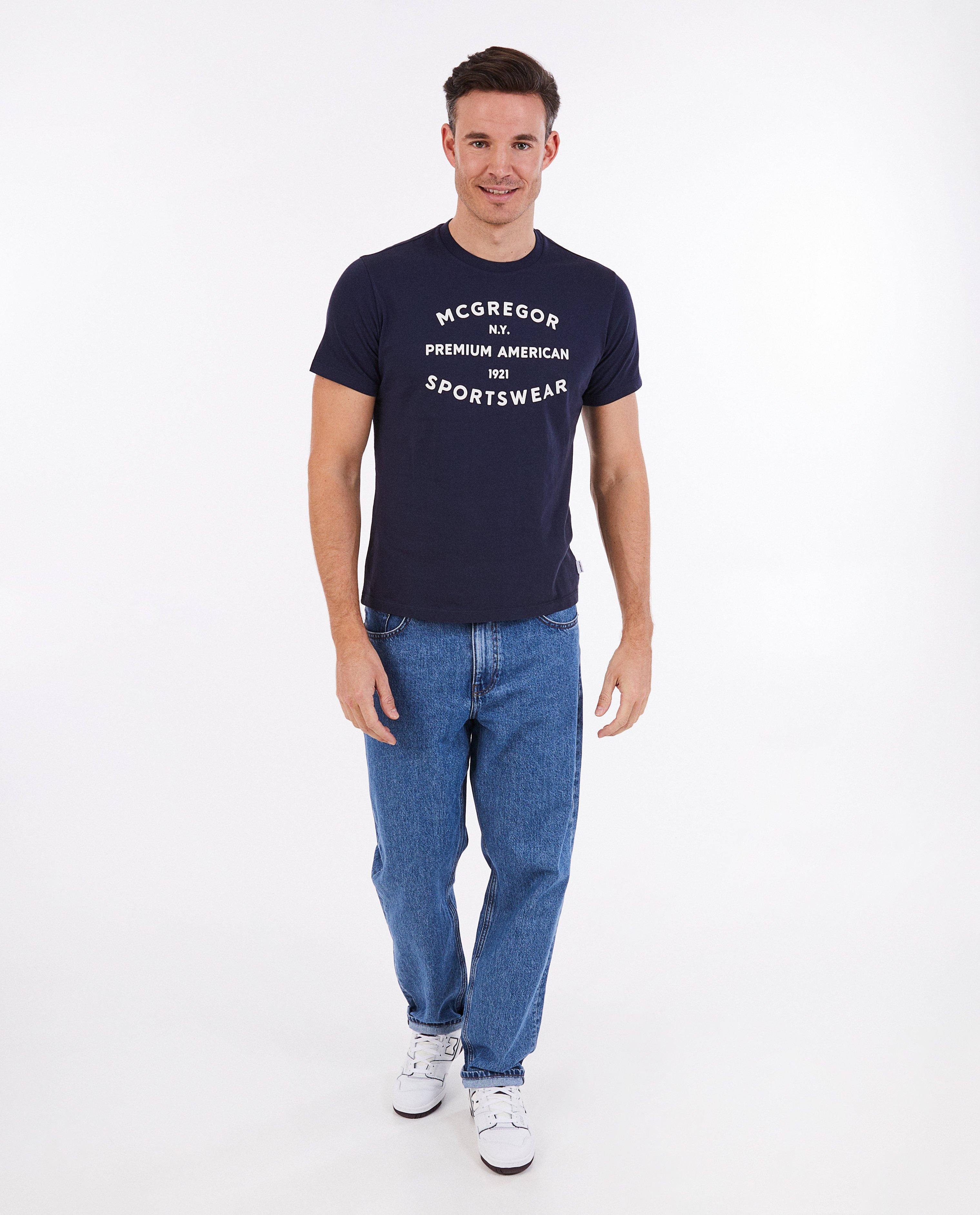 Tricou McGregor cu inscripție albastru închis